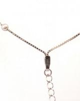 Ezüst(Ag) kétszálas golyós karkötő, jelzett, max. h: 19 cm, nettó: 2,2 g