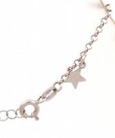 Ezüst(Ag) csillagos karkötő, jelzett, max. h: 19 cm, nettó: 3,1 g