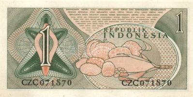 Indonézia 1956. 1R + 2 1/2R pár! + 1959. 5R + 1961. 1R + 2 1/2R pár! + 1984. 100R + 1987. 1000R T:I ...