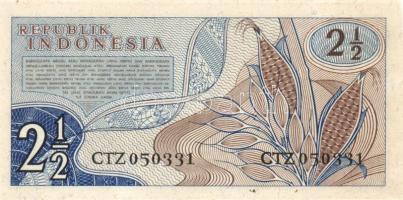 Indonézia 1956. 1R + 2 1/2R pár! + 1959. 5R + 1961. 1R + 2 1/2R pár! + 1984. 100R + 1987. 1000R T:I ...