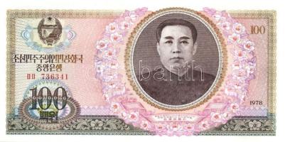 Észak-Korea 1978. 500W + 1992-98. 5W, 10W, 50W, 100W T:I Összesen 5klf db!