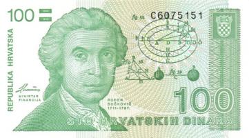 Horvátország 1991-93. 1D, 5D, 10D, 25D, 100D, 50.000D, 100.000D T:I Összesen 7klf db!