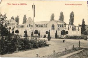 1907 Pécs, Országos Kiállítás, Közoktatásügyi pavilon + So. Stpl (EK)