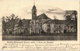 1907 Máriavölgy, Mariental, Mariathal, Marianka (Pozsony, Pressburg, Bratislava); templom. Wiesner Alfréd kiadása 60a. / church