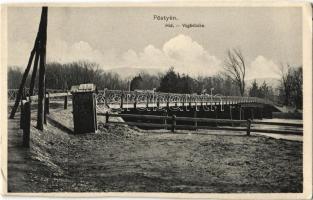 1910 Pöstyén, Piestany; híd / Vágbrücke / Váh bridge (EK)