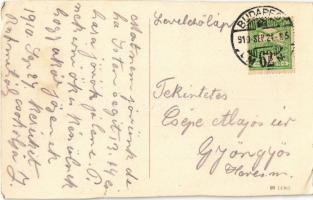 1910 Pöstyén, Piestany; híd / Vágbrücke / Váh bridge (EK)