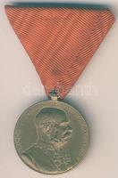 1898. "Signum memoriae... I.Ferenc József" Br érem szalaggal T:2+