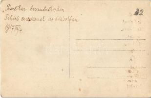 1917 Tisztikar bemutatkozása Schieb Károly ezredesnek az állásokban / WWI K.u.K. (Austro-Hungarian) ...