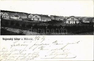 1907 Milovice, Millowitz; Vojensky tábor / Military camp