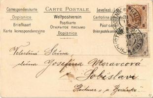 ~1899 Paris lady. Hungarian Art Nouveau, Serie 769. Nr. 1. litho s: Basch Árpád