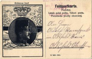 Erzherzog Josef. Feldpostkarte Portofrei / Archduke Joseph August of Austria. Art Nouveau
