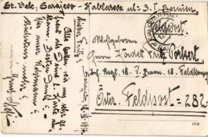 1917 Sarajevo, WWI military heroes' statue / Za cara svoga, za rodna grudu, Život smo dali, u l...