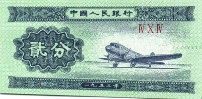 Kína 1950-es évektől 10db klf bankjegy + Hongkong DN (1961-95) 1c T:I Összesen 11db klf!