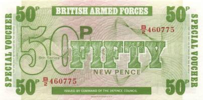 Nagy-Britannia/katonai kiadás 1948-56. 1Ł 3klf kiadás (2.,3.,4.) + 1972. 5P, 10P, 50P komplett sor! ...