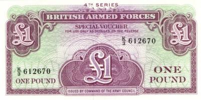 Nagy-Britannia/katonai kiadás 1948-56. 1Ł 3klf kiadás (2.,3.,4.) + 1972. 5P, 10P, 50P komplett sor! ...