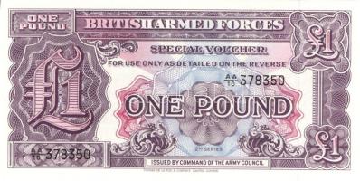 Nagy-Britannia/katonai kiadás 1948-56. 1Ł 3klf kiadás (2.,3.,4.) + 1972. 5P, 10P, 50P komplett sor! ...