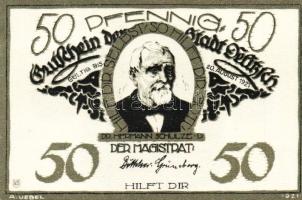 Német Birodalom/Weimari Köztársaság/Delitzsch 1921. 50Pf (6x)  mind klf db, teljes sor T:1