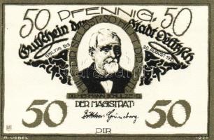 Német Birodalom/Weimari Köztársaság/Delitzsch 1921. 50Pf (6x)  mind klf db, teljes sor T:1