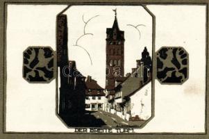 Német Birodalom/Weimari Köztársaság/Delitzsch 1921. 50Pf (6x)  mind klf db, teljes sor T:1