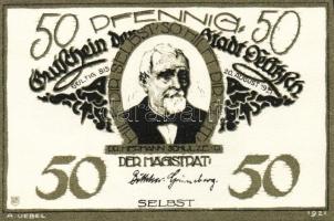 Német Birodalom/Weimari Köztársaság/Delitzsch 1921. 50Pf (6x)  mind klf db, teljes sor T:1