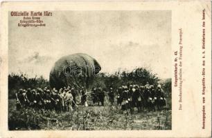 Kriegsbildkarte Nr. 43. Der Beobachtungsballon der Festung Przemysl. Kriegshilfsbüro / WWI Austro-Hungarian K.u.K. and German military postcard, the military observation balloon by Przemysl Fortress (EK)
