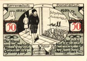 Német Birodalom/Weimari Köztársaság/Weissenfels 1921. 50Pf (6x)  mind klf db, teljes sor T:1
