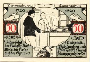Német Birodalom/Weimari Köztársaság/Weissenfels 1921. 50Pf (6x)  mind klf db, teljes sor T:1
