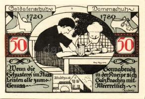 Német Birodalom/Weimari Köztársaság/Weissenfels 1921. 50Pf (6x)  mind klf db, teljes sor T:1