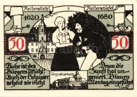 Német Birodalom/Weimari Köztársaság/Weissenfels 1921. 50Pf (6x)  mind klf db, teljes sor T:1