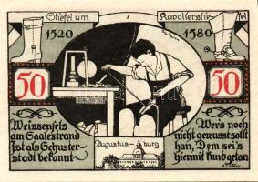 Német Birodalom/Weimari Köztársaság/Weissenfels 1921. 50Pf (6x)  mind klf db, teljes sor T:1