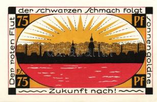 Német Birodalom/Weimari Köztársaság/Schmölln 1921. 10Pf, 20Pf, 25Pf, 75Pf. 4klf db, teljes sor T:1