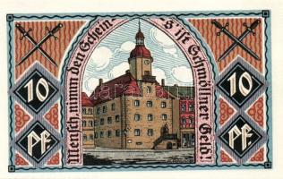 Német Birodalom/Weimari Köztársaság/Schmölln 1921. 10Pf, 20Pf, 25Pf, 75Pf. 4klf db, teljes sor T:1