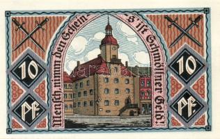 Német Birodalom/Weimari Köztársaság/Schmölln 1921. 10Pf, 20Pf, 25Pf, 75Pf. 4klf db, teljes sor T:1