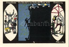 Német Birodalom/Weimari Köztársaság/Döbeln 1921. 50Pf (8x) mind klf db, teljes sor T:1/1