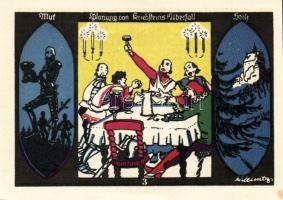 Német Birodalom/Weimari Köztársaság/Döbeln 1921. 50Pf (8x) mind klf db, teljes sor T:1/1