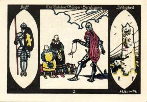 Német Birodalom/Weimari Köztársaság/Döbeln 1921. 50Pf (8x) mind klf db, teljes sor T:1/1