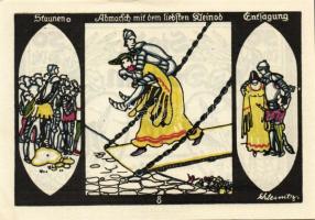 Német Birodalom/Weimari Köztársaság/Döbeln 1921. 50Pf (8x) mind klf db, teljes sor T:1/1