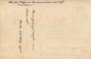 1916 Pola, Pula; Osztrák-magyar Tb 74 T torpedónaszád (később román Viforul) az Arzenálban / K.u.K. ...