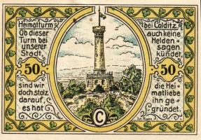 Német Birodalom/Weimari Köztársaság/Colditz 1921. 50Pf (6x) mind klf db, teljes sor T:1