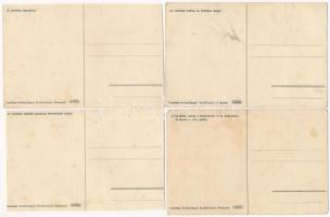 10 db RÉGI használatlan Cserkész Levelezőlapok Kiadóhivatal cserkész motívumlap, Márton L. szignóval...