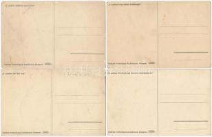 10 db RÉGI használatlan Cserkész Levelezőlapok Kiadóhivatal cserkész motívumlap, Márton L. szignóval...