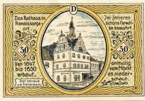 Német Birodalom/Weimari Köztársaság/Colditz 1921. 50Pf (6x) mind klf db, teljes sor T:1