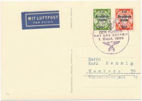 Der Führer und Oberste Befehlshaber im befreiten Korridorgebiet. Photo-Hoffmann / Adolf Hitler. Germ...