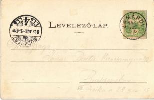 1902 Balatonföldvár, fürdőkabinok. Klösz György kiadása (Rb)