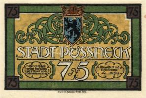 Német Birodalom/Weimari Köztársaság/Pössneck DN 25Pf, 50Pf, 75Pf. 3klf db, teljes sor T:1