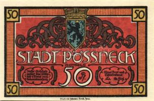 Német Birodalom/Weimari Köztársaság/Pössneck DN 25Pf, 50Pf, 75Pf. 3klf db, teljes sor T:1