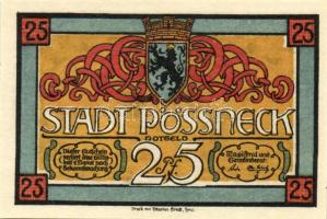 Német Birodalom/Weimari Köztársaság/Pössneck DN 25Pf, 50Pf, 75Pf. 3klf db, teljes sor T:1