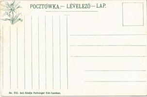 Tátra, Vysoké Tatry; Dunajeci hajózás magyar zászlókkal, tutaj / Dunajecfahrt durch die Pieninen. Fe...