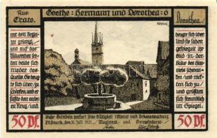 Német Birodalom/Weimari Köztársaság/Pössneck 1921. 25Pf(3x), 50Pf(3x), 75Pf(4x). 10klf db, teljes so...