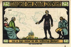 Német Birodalom/Weimari Köztársaság/Pössneck 1921. 25Pf(3x), 50Pf(3x), 75Pf(4x). 10klf db, teljes so...